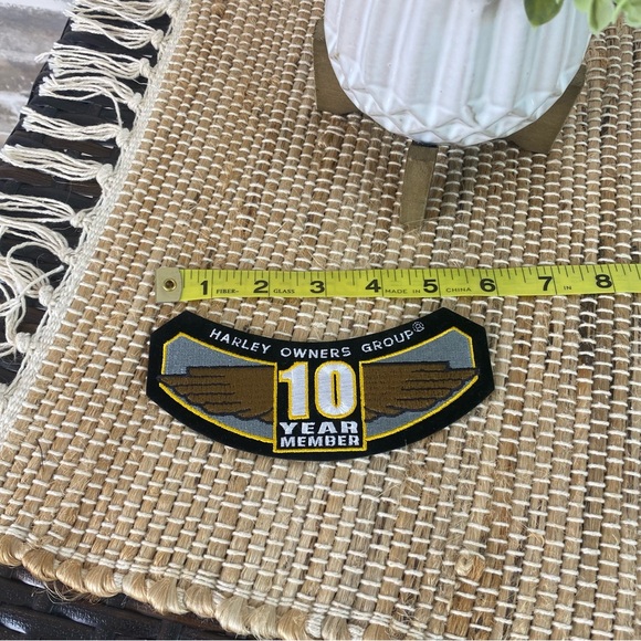 Harley Davidson 10 Year Member Patch Embroidered Harley Owners Group (New) - Picture 2 of 6